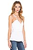 view 2 of 3 Cotton Double Peplum Cami in White