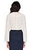 Stripe Tie Front Long Sleeve Top, view 3 of 4, click to view large image.