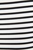 view 6 of 6 Breton Stripe Off the Shoulder Top in White & Black