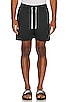 view 4 of 4 Club Woven Lined Flow Short in Black & White
