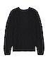 view 2 of 3 M NL CABLE KNIT SWEATER LS in Black
