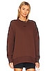 view 1 of 4 SUDADERA NSW FLEECE CREWNECK in Cacao Wow & Black