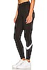 view 3 of 5 ESSENTIAL SWOOSH レギンス in Black