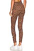 view 3 of 4 Leopard Foil Legging in Archaeo Brown