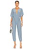 view 1 of 3 Rectangle Jog Jumpsuit in Soft Blue