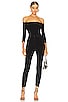 view 1 of 3 Off Shoulder Catsuit in Black