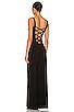 view 3 of 3 Sleeveless X Straight Leg Jumpsuit in Black