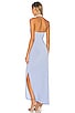 X REVOLVE Halter Sweetheart Side Drape Gown, view 3 of 3, click to view large image.