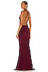 view 3 of 3 x REVOLVE Low Back Slip Mermaid Fishtail Gown in Plum