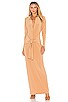 view 1 of 3 Ty Front NK Midcalf Shirt Dress in Nude