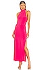 view 1 of 3 Halter Turtle Gown in Rose