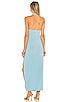 view 3 of 3 Halter Turtle Side Slit Gown in Powder Blue
