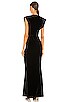 V Neck Rectangle Gown, view 3, click to view large image.