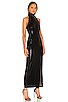 view 2 of 3 Halter Turtle Side Slit Gown in Black