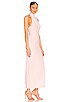 view 2 of 4 x REVOLVE Halter Turtle Side Slit Gown in Blush