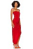 view 2 of 3 Side Drape Gown in Tiger Red
