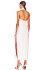 view 3 of 3 Halter Turtle Side Slit Gown in White