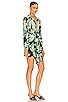 view 2 of 3 x REVOLVE Mini Tie Front NK Shirt Dress in Tropical Mint