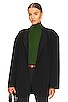 view 1 of 4 Oversized Double Breasted Jacket in Black