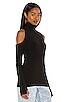 view 2 of 4 Open Shoulder Halter Top in Black