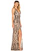 Shanina Plunge Gown, view 2 of 4, click to view large image.