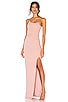 view 1 of 3 Lust One Shoulder Gown in Blush