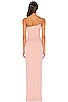 view 3 of 3 Lust One Shoulder Gown in Blush