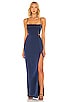 Nookie Stella Cut Out Gown in Navy | REVOLVE