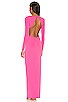 view 3 of 3 Jewel Gown in Neon Pink