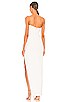 view 3 of 3 Estella One Shoulder Gown in White