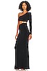 view 3 of 4 Tia Ring Gown in Black