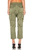 view 3 of 3 Cupro Harem Cargo Pant in Olive