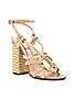 view 2 of 5 Woven Strappy Heel in Gold