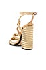 view 3 of 5 Woven Strappy Heel in Gold