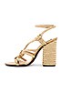 view 5 of 5 Woven Strappy Heel in Gold