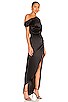 view 2 of 3 Dinah One Shoulder Dress in Black