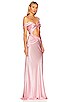 view 2 of 3 Tamika Gown in Bubblegum Pink