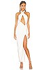 view 4 of 4 Sasha Gown in White