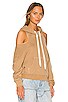 view 3 of 4 X REVOLVE Tricia Cold Shoulder Hoody in Copper