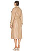view 4 of 4 Amal Vegan Leather Trench Coat in Sandstone