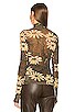 view 3 of 4 Harri Top in Arte Povera Floral Black