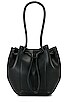 view 2 of 5 Small Elongated Bucket Bag in Black in Black