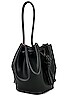 view 3 of 5 Small Elongated Bucket Bag in Black in Black
