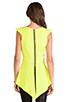 view 3 of 4 Armor Blouse in Chartreuse
