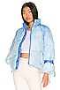 view 1 of 5 Tie Up Puffer Jacket in Sky Ombre