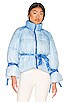 view 2 of 5 Tie Up Puffer Jacket in Sky Ombre