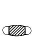 Diagonal Stripe Mask, view 2, click to view large image.