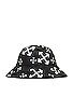 view 1 of 2 Multi Arrows Bucket Hat in Black & White