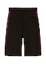view 2 of 5 Monogram Band Track Shorts in Black & Red