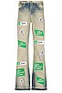 view 2 of 5 Diagonal Multilogo Relaxed Slim Jeans in Grey & White